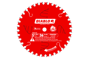 5-3/8 in. x 36 Tooth Trim Saw Blade