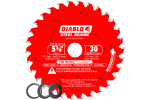 5-3/8 in. x 30 Tooth Steel Demon Metal Cutting Saw Blade (10mm Arbor)